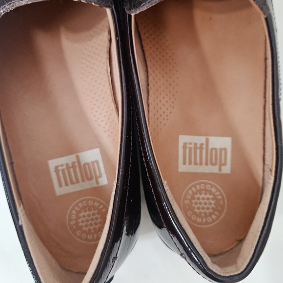 FitFlop Paige Moccasin Loafers in Berry Size 6.5 - Picture 9 of 12